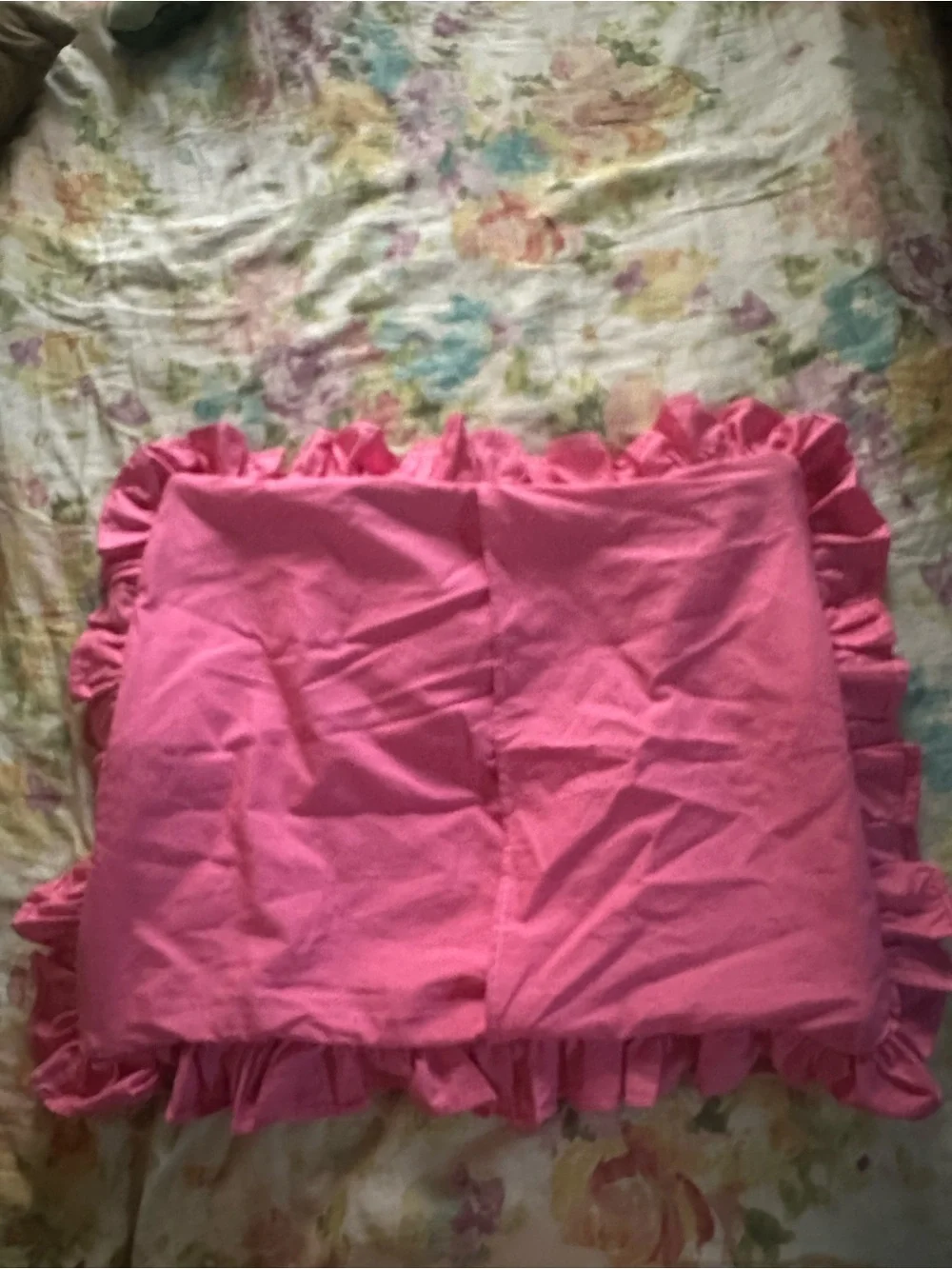 Embroidered Princess Decorative Pillow Cover in Pink, Yellow, Blue